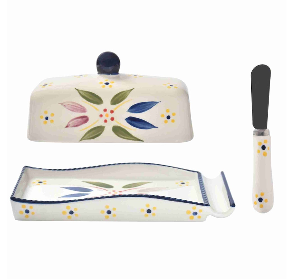 Image 210503_OWCNF.jpg, Product 210-503 / Price $22.99, temp-tations Covered Butter Dish with Spreader from temp-tations on TSC.ca's Kitchen department
