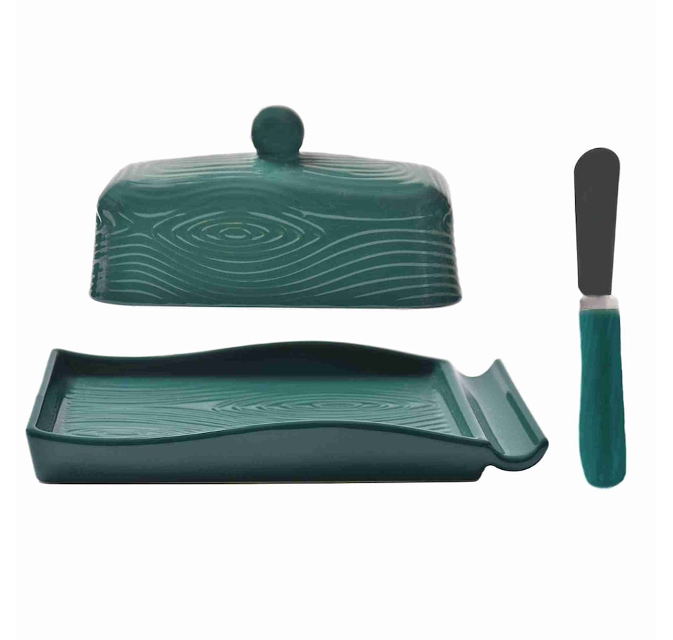 Image 210503_WLEMR.jpg, Product 210-503 / Price $22.99, temp-tations Covered Butter Dish with Spreader from temp-tations on TSC.ca's Kitchen department
