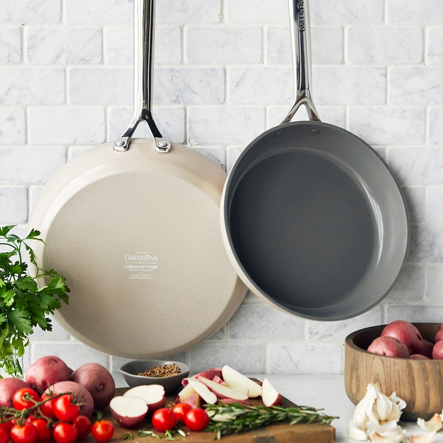 Image 210507_ALTMORE10.jpg, Product 210-507 / Price $259.99, GreenPan Infinite8 Ceramic Nonstick 9.5" and 11" Frypan Set from GreenPan on TSC.ca's Kitchen department