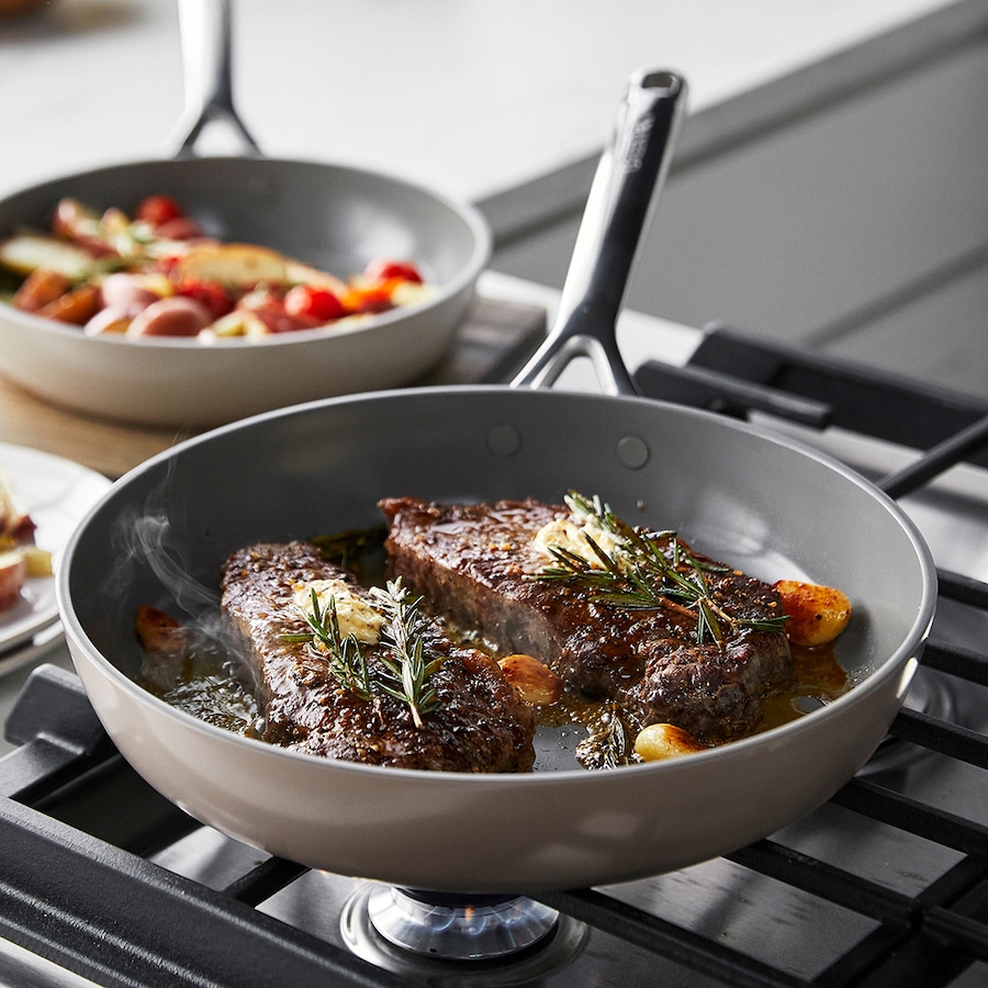 Image 210507_ALTMORE11.jpg, Product 210-507 / Price $259.99, GreenPan Infinite8 Ceramic Nonstick 9.5" and 11" Frypan Set from GreenPan on TSC.ca's Kitchen department