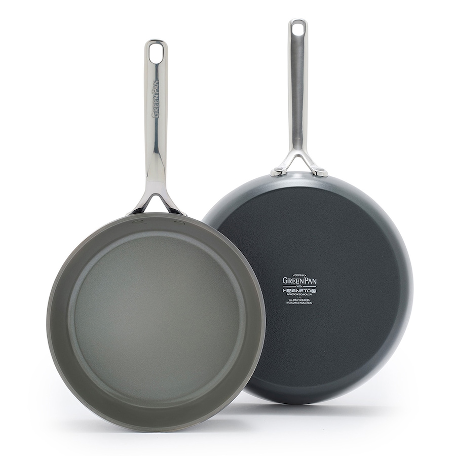 Image 210507_ATHGY.jpg, Product 210-507 / Price $259.99, GreenPan Infinite8 Ceramic Nonstick 9.5" and 11" Frypan Set from GreenPan on TSC.ca's Kitchen department