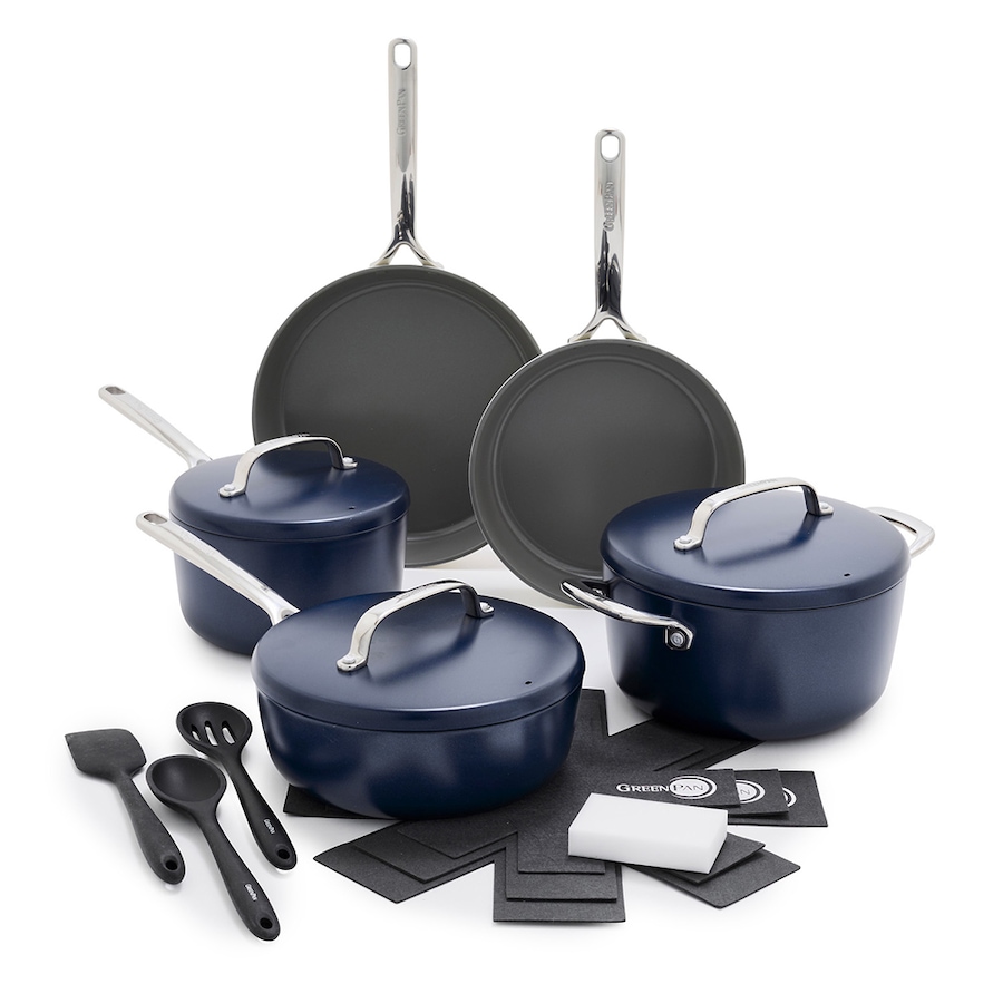 Image 210508_OXBLU.jpg, Product 210-508 / Price $799.99, GreenPan 15 Piece Cookware Set from GreenPan on TSC.ca's Kitchen department