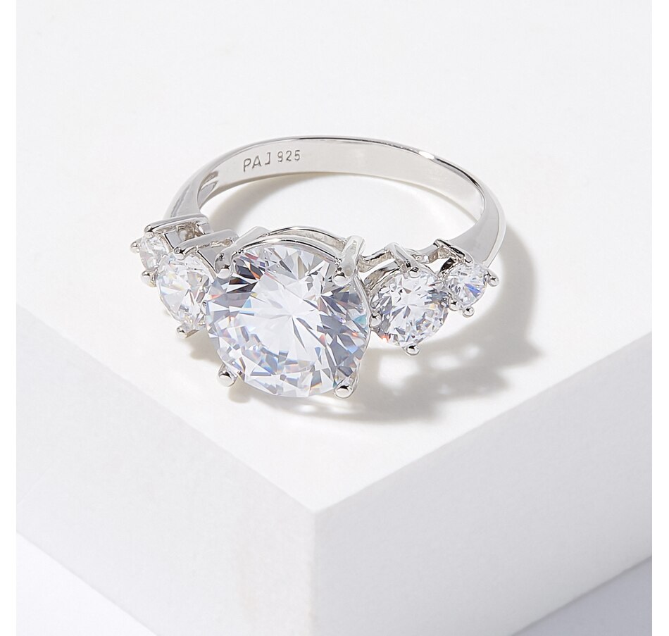 Image 210587.jpg, Product 210-587 / Price $74.99, Diamonelle Sterling Silver Diamonelle 5-Stone Ring from Diamonelle on TSC.ca's Jewellery department