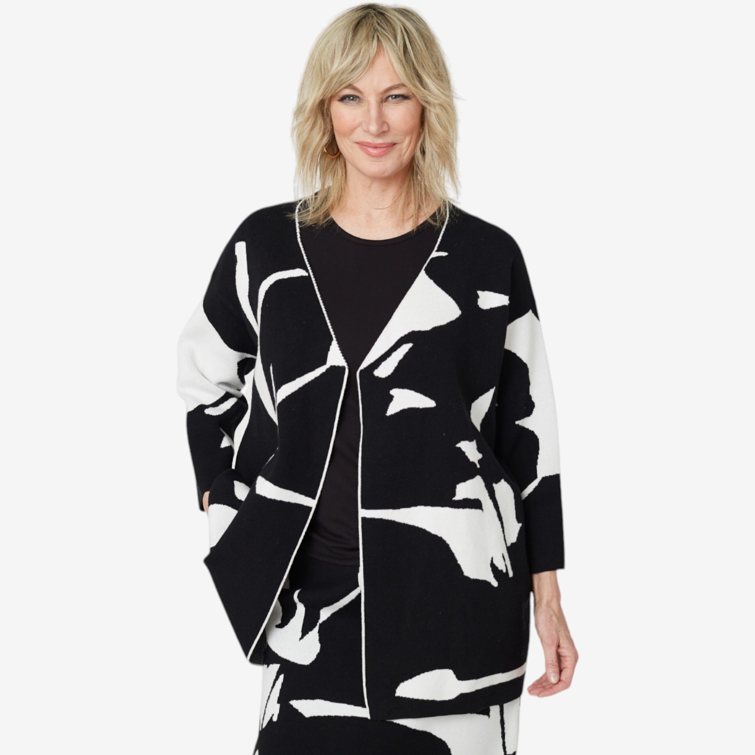 Brian Bailey Knitted Graphic Cardigan - TSC.ca