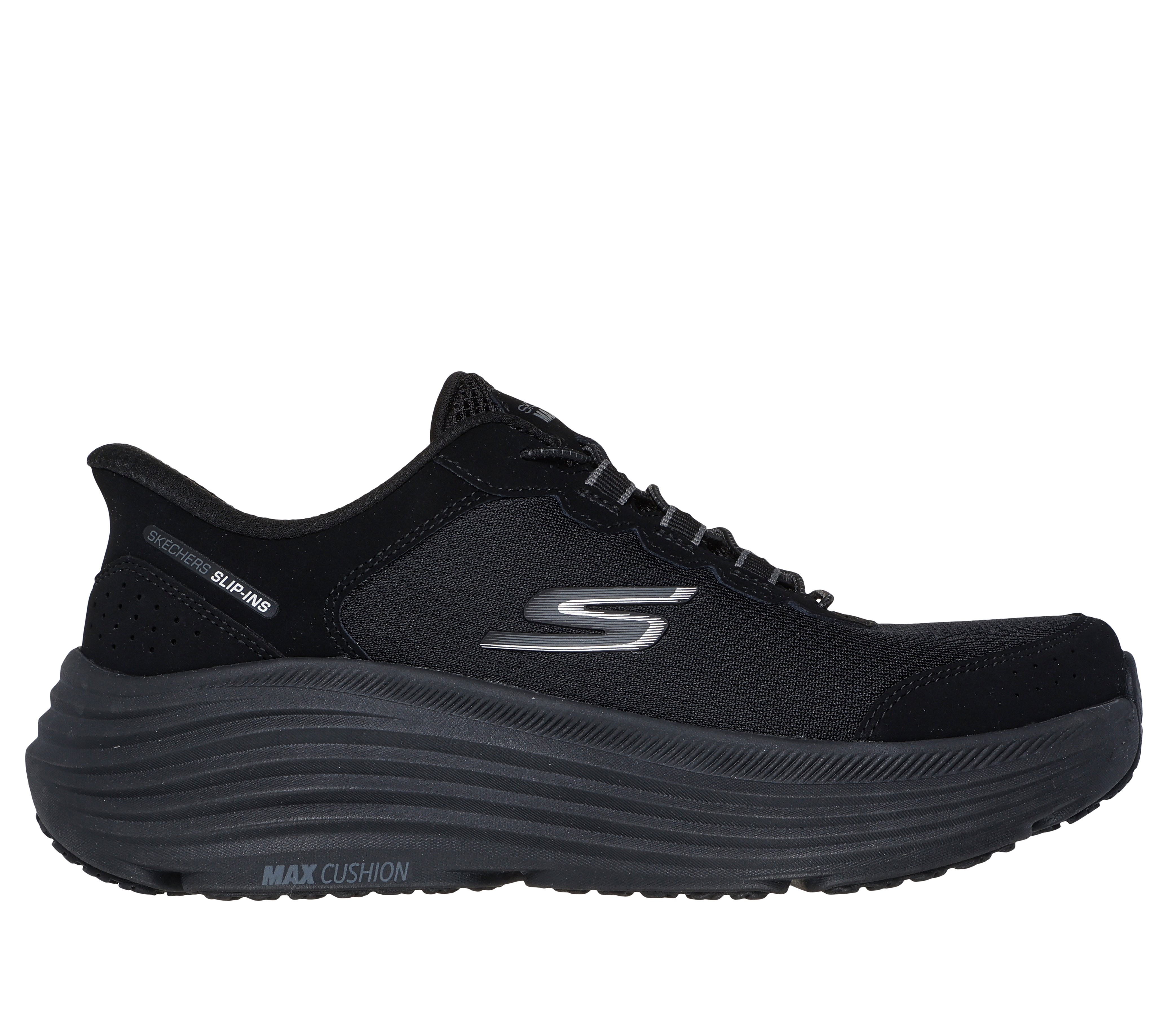 Skechers Ladies Max Cushioning Endeavour Bungee Lace Up Sneaker