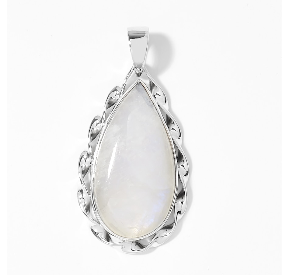 Jewellery Pendants Himalayan Gems Sterling Silver Limited Edition Rainbow Moonstone Pendant