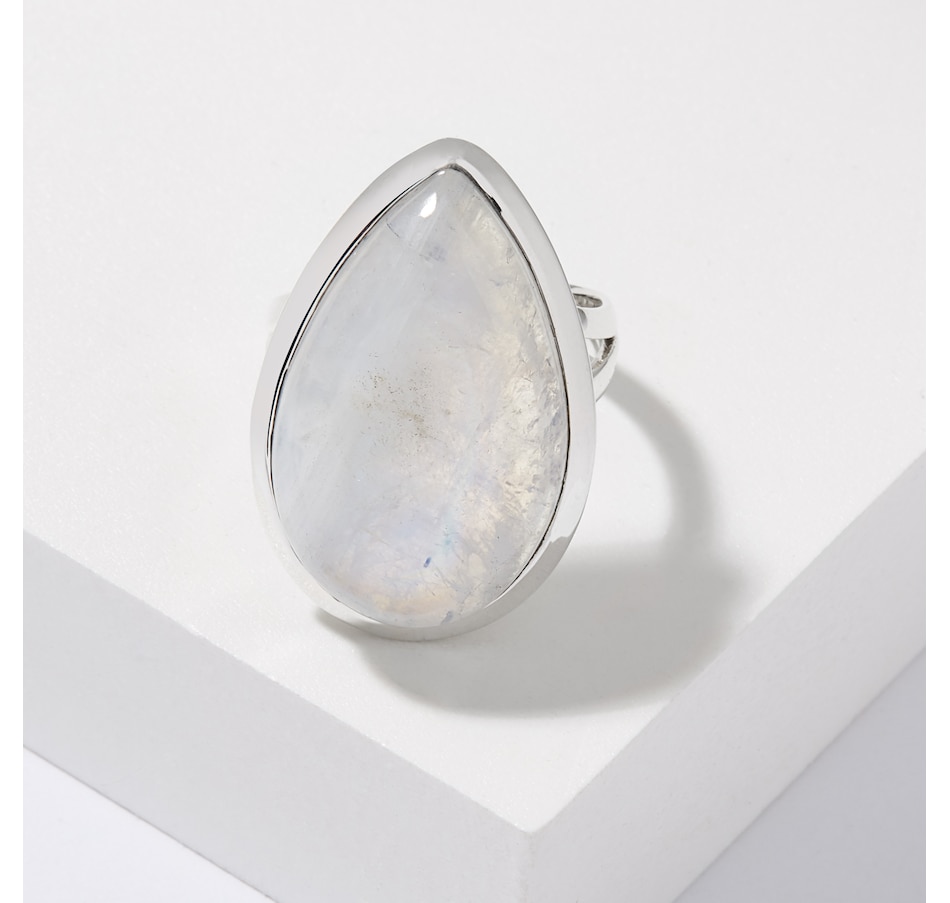 Image 210724.jpg, Product 210-724 / Price $79.33, Himalayan Gems Sterling Silver Limited Edition Rainbow Moonstone Ring from Himalayan Gems on TSC.ca's Jewellery department