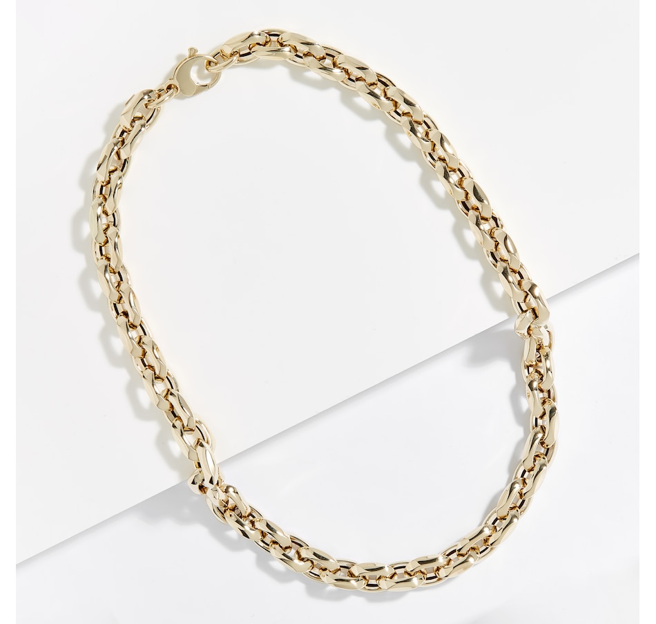 Image 210745.jpg, Product 210-745 / Price $5,199.99, Stefano Oro 14K Yellow Gold Grande Mirror Rolo Necklace from Stefano Oro on TSC.ca's Jewellery department