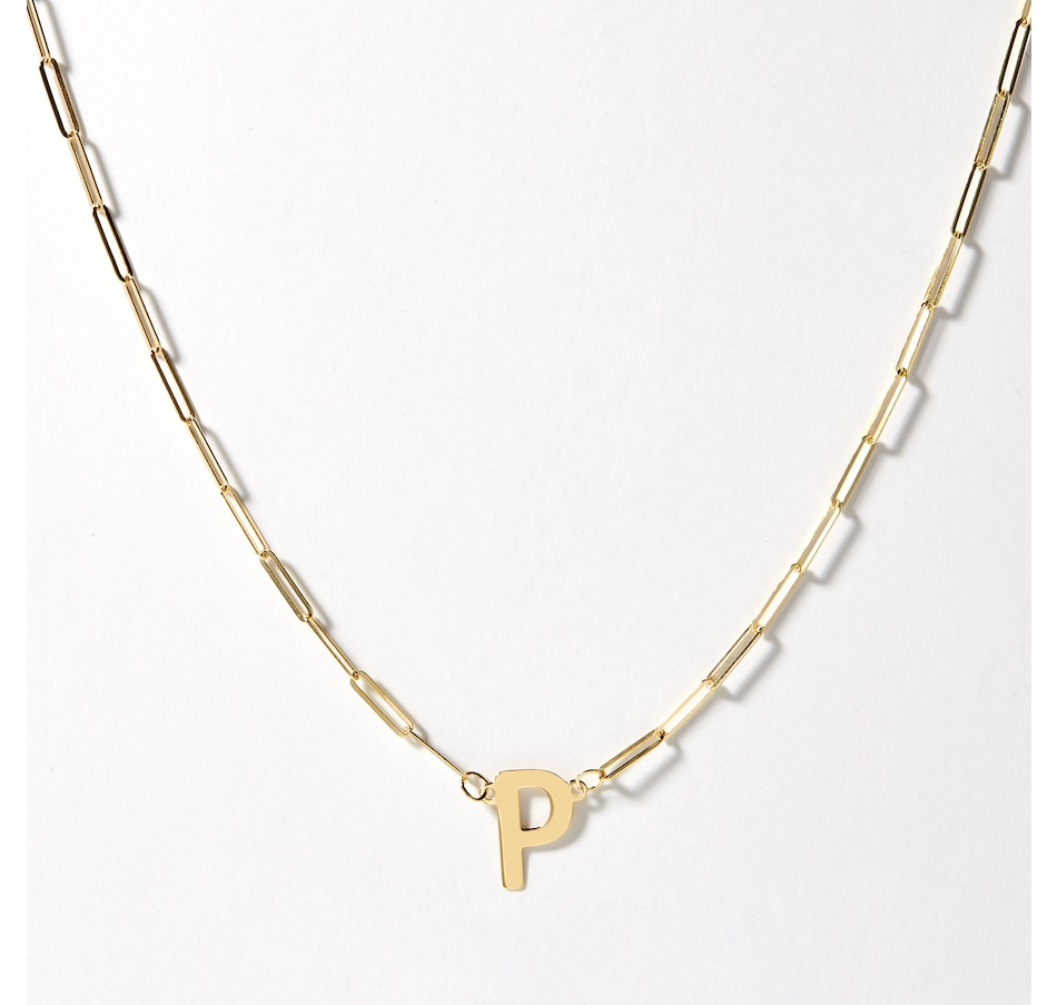 Jewellery - Necklaces & Pendants - Initials - Stefano Oro 14K Paperclip ...