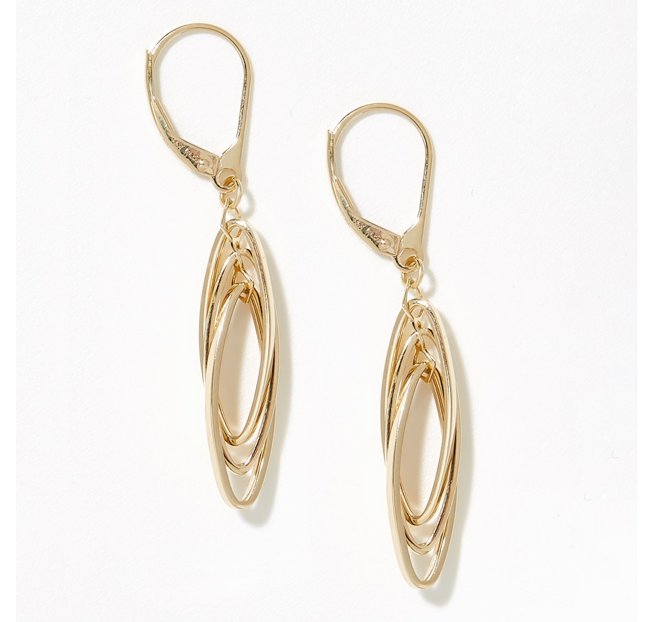 Jewellery - Earrings - Drop Earrings - Stefano Oro 14K Yellow Gold ...