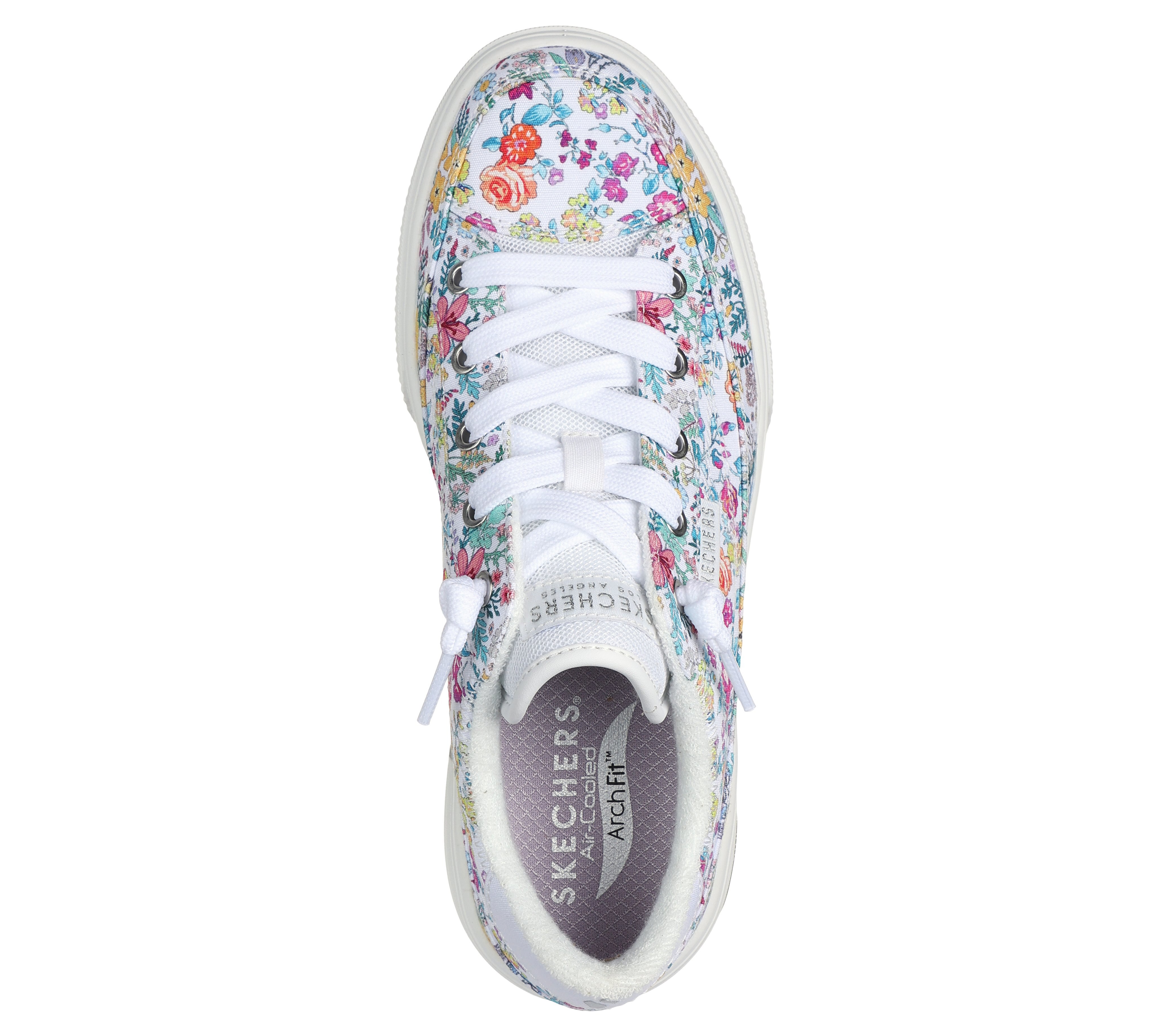 Skechers Ladies Arch Fit Arcade-Flowa Friends Canvas Laced