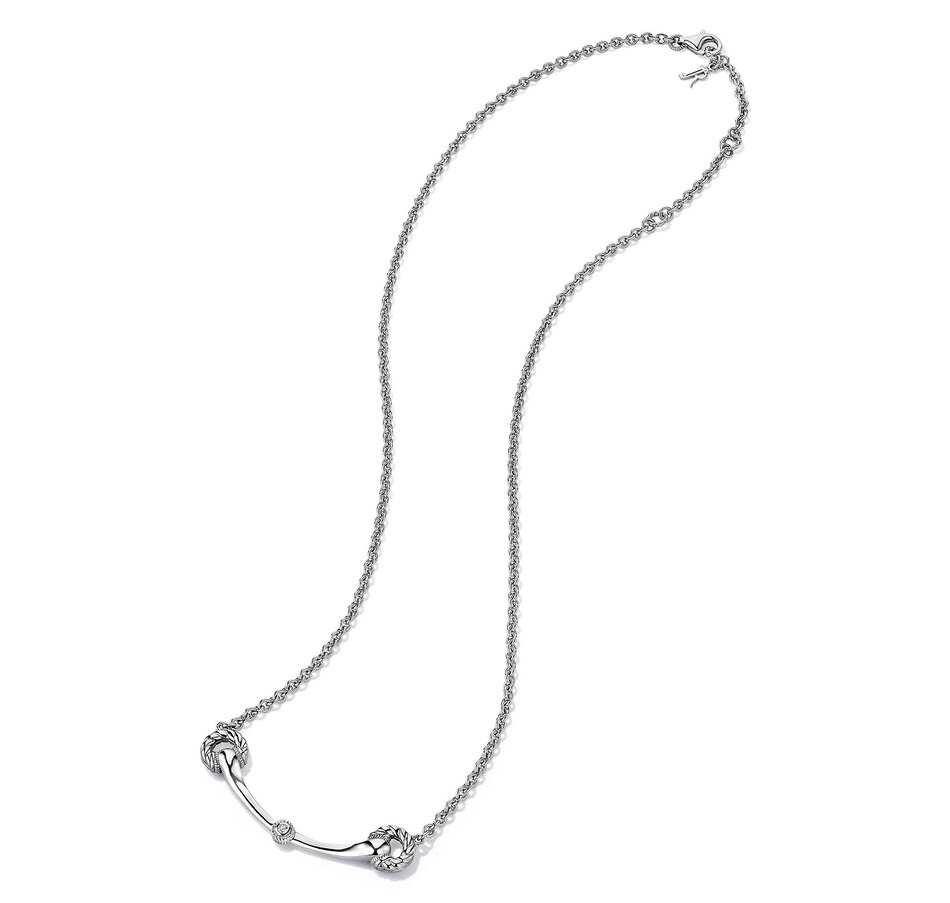 tsc.ca - Judith Ripka Vienna Sterling Silver Bezel Set Diamond Bit Necklace