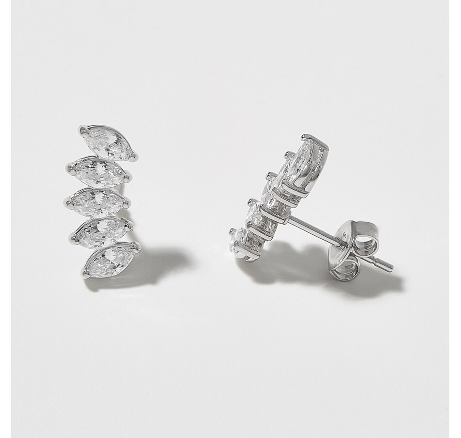 Image 210927.jpg, Product 210-927 / Price $73.99, Diamonelle Sterling Silver Rhodium Plate Marquise Diamonelle Stud Earrings from Diamonelle on TSC.ca's Jewellery department