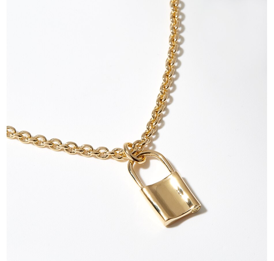Image 210976_ALTMORE1.jpg, Product 210-976 / Price $69.99, Bronzoro Padlock Necklace On Belcher Chain from Bronzoro on TSC.ca's Jewellery department