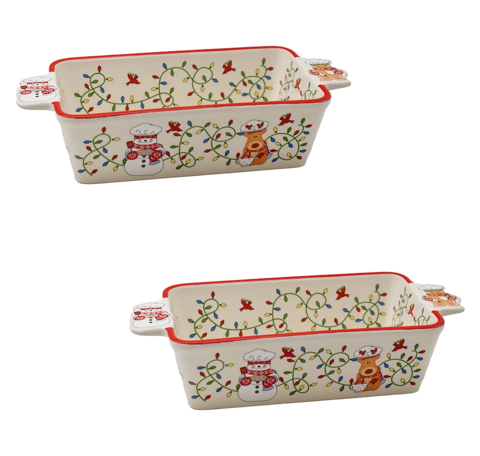 Image 210991_MECHF.jpg, Product 210-991 / Price $19.88, temp-tations 1.75 Quart Loaf Pans with Handles (set of 2) from temp-tations on TSC.ca's Kitchen department