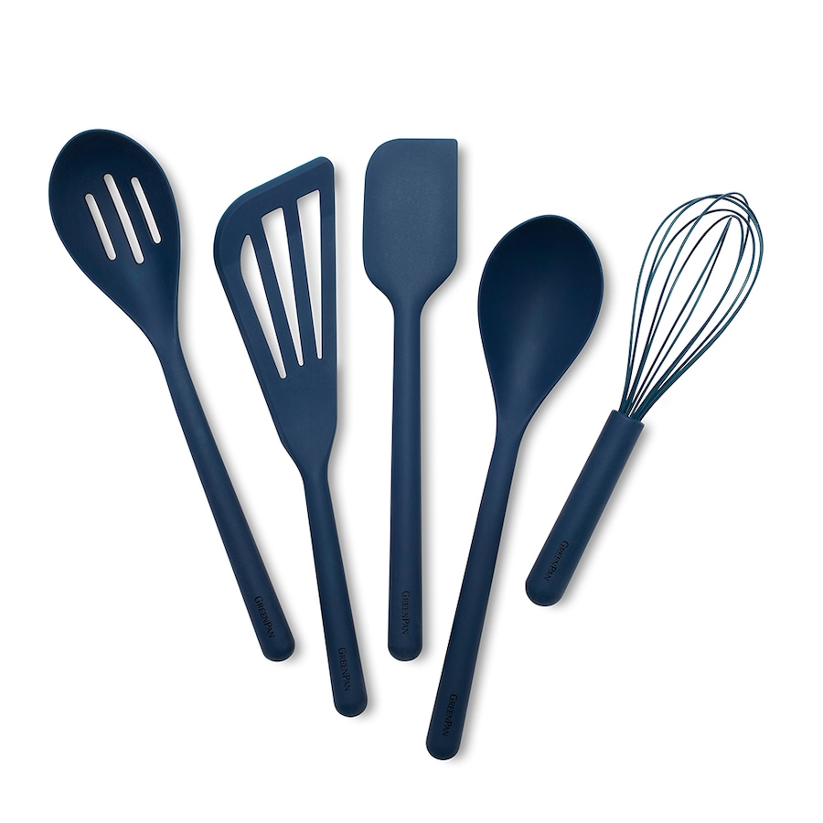Image 211012_BLU.jpg, Product 211-012 / Price $114.99, GreenPan Platinum Silicone Tool Five-Piece Utensil Set from GreenPan on TSC.ca's Kitchen department