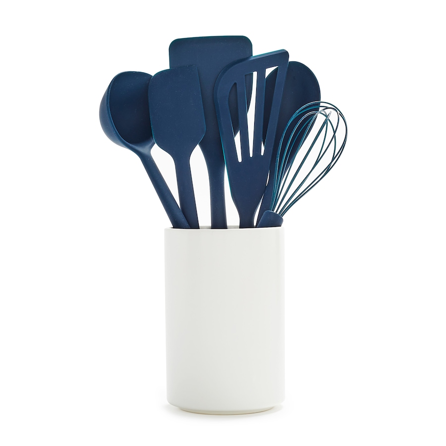 Image 211013_BLU.jpg, Product 211-013 / Price $169.99, GreenPan Platinum Silicone Tool Seven-Piece Utensil Set from GreenPan on TSC.ca's Kitchen department