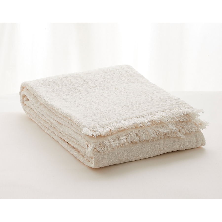 Image 211166_MILK.jpg, Product 211-166 / Price $19.88, Home Suite Chenille Gauze Throw from Home Suite on TSC.ca's Home & Garden department