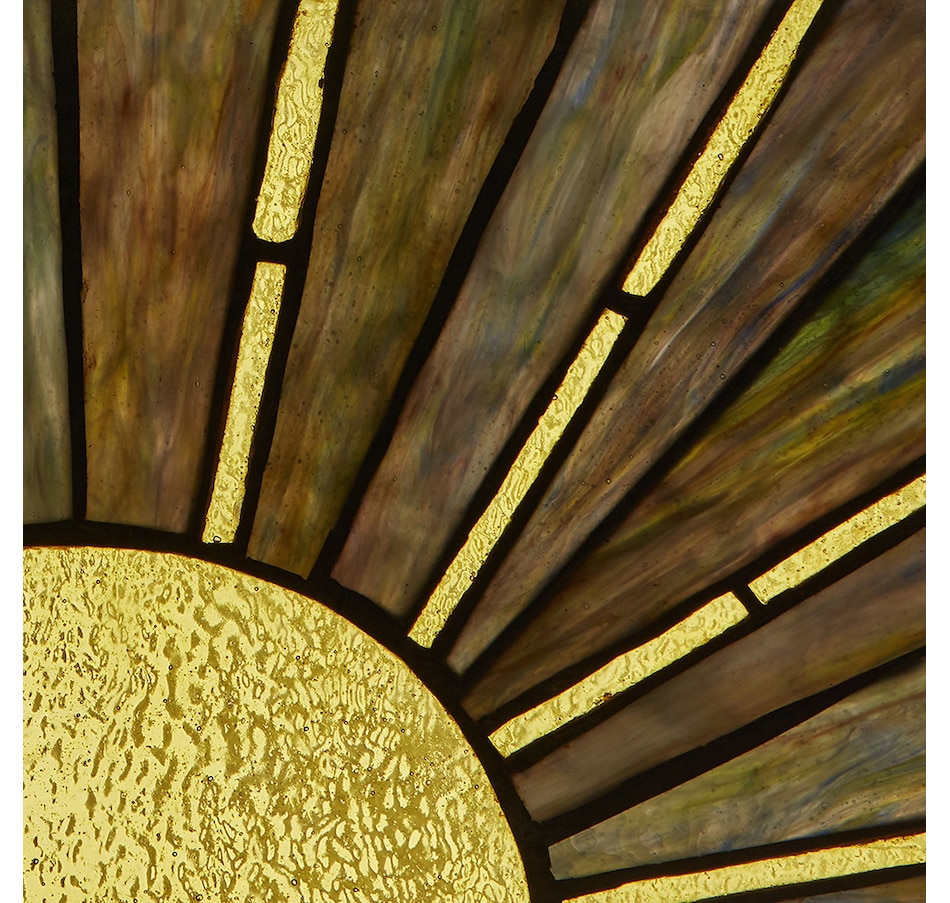 Image 211184_ALTMORE8.jpg, Product 211-184 / Price $89.99, Tiffany Style 8" Multicolour Sunrise/Sunset Stained Glass Window Panel from Tiffany Style Lighting on TSC.ca's Home & Garden department