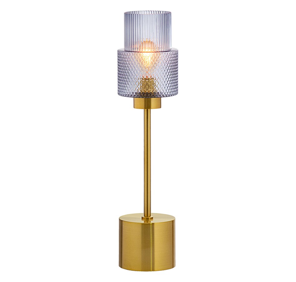 Image 211189_BLU.jpg, Product 211-189 / Price $149.99, Tiffany Style 21" Gordon Two-Tier Shade Table Lamp from Tiffany Style Lighting on TSC.ca's Home & Garden department