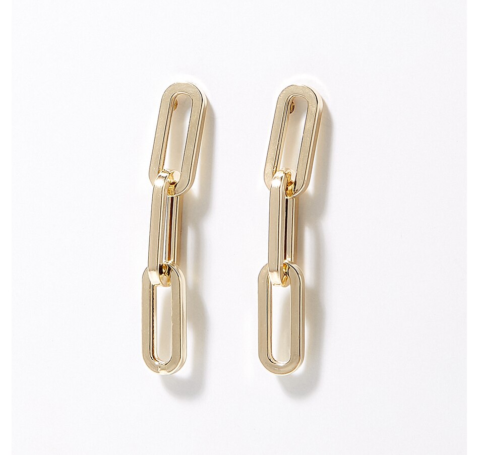 Image 211216.jpg, Product 211-216 / Price $379.99, Stefano Oro 14K Yellow Gold Paperclip Drop Earrings from Stefano Oro on TSC.ca's Jewellery department
