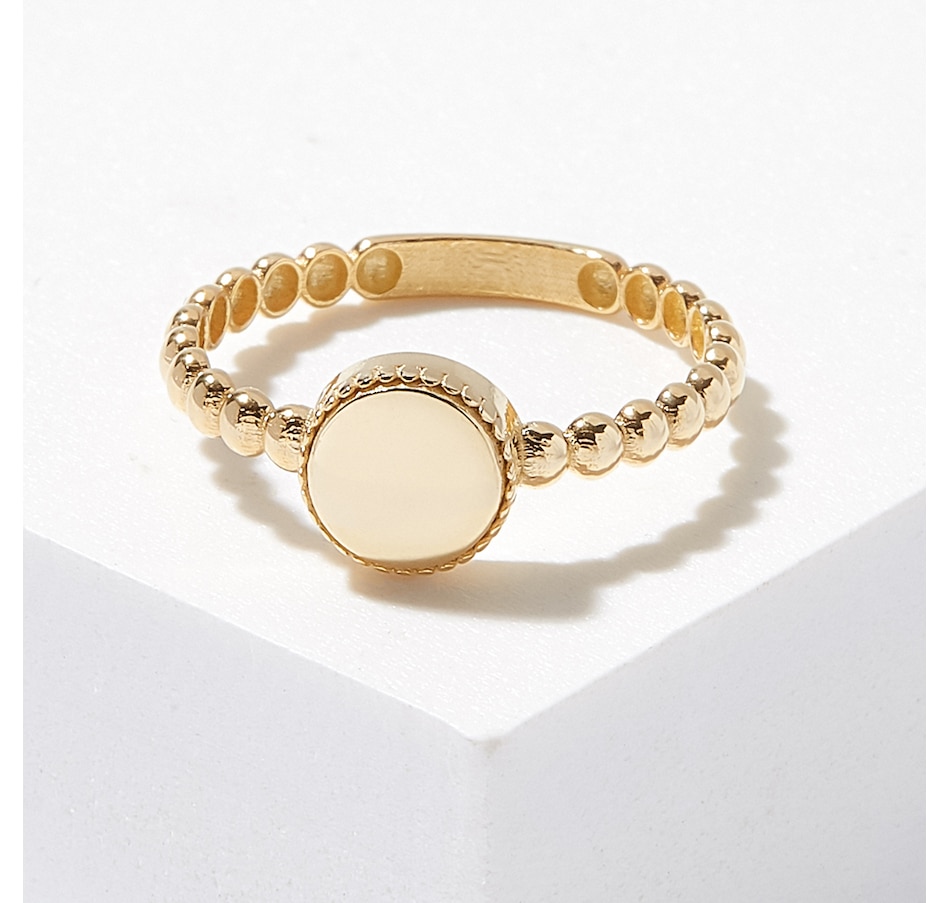 Image 211223.jpg, Product 211-223 / Price $379.99, Stefano Oro 14K Yellow Gold Bead Ring with Round 3D Dots from Stefano Oro on TSC.ca's Jewellery department