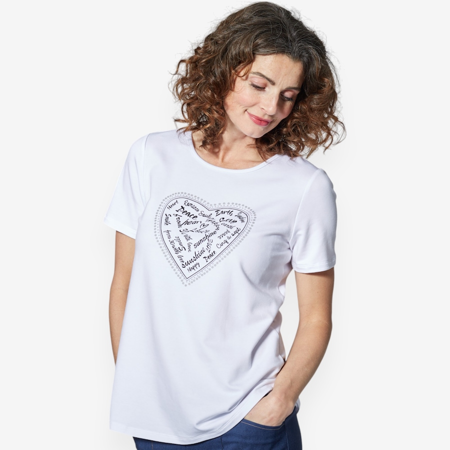 Image 211280_WHT.jpg, Product 211-280 / Price $19.33, Mr. Max Bamboo Cotton 30th Anniversary Love Heart Tee from Mr. Max on TSC.ca's Fashion department