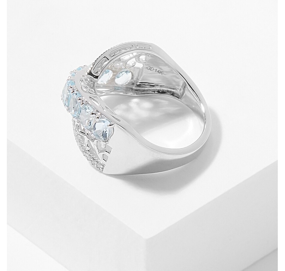 Image 211340_ALTMORE1.jpg, Product 211-340 / Price $599.33, Gem Creations 14K Gold Gems & Diamond Crossover Band Ring from Gem Creations on TSC.ca's Jewellery department