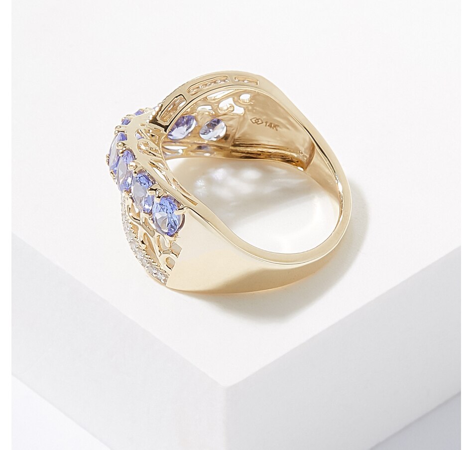 Image 211340_ALTMORE2.jpg, Product 211-340 / Price $599.33, Gem Creations 14K Gold Gems & Diamond Crossover Band Ring from Gem Creations on TSC.ca's Jewellery department