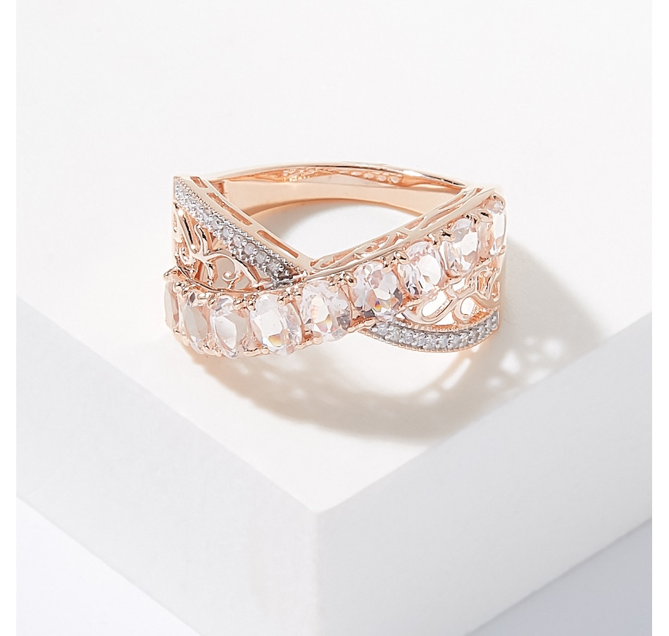 Image 211340_RGLMG.jpg, Product 211-340 / Price $599.33, Gem Creations 14K Gold Gems & Diamond Crossover Band Ring from Gem Creations on TSC.ca's Jewellery department