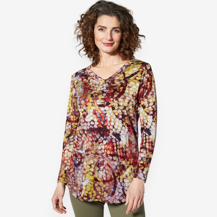 Image 211375_MUP.jpg, Product 211-375 / Price $24.33, Mr. Max Virginia Knit Print Top with Contrast Trim Detail from Mr. Max on TSC.ca's Fashion department
