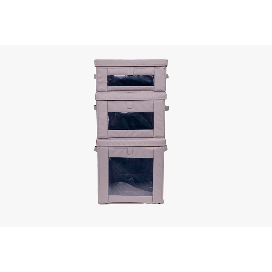 Image 211411_GRY.jpg, Product 211-411 / Price $29.33, Hoppel Three-Pack Dual Access Collapsible Bins from Hoppel Storage on TSC.ca's Home & Garden department