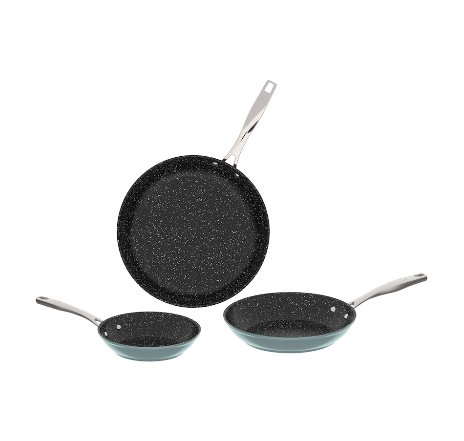 Image 211415_SEAS.jpg, Product 211-415 / Price $99.99, Curtis Stone 3-Piece Frying Pan Set from Curtis Stone on TSC.ca's Kitchen department