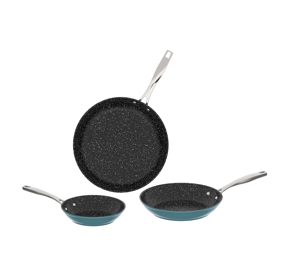Image 211415_TRQ.jpg, Product 211-415 / Price $99.99, Curtis Stone 3-Piece Frying Pan Set from Curtis Stone on TSC.ca's Kitchen department