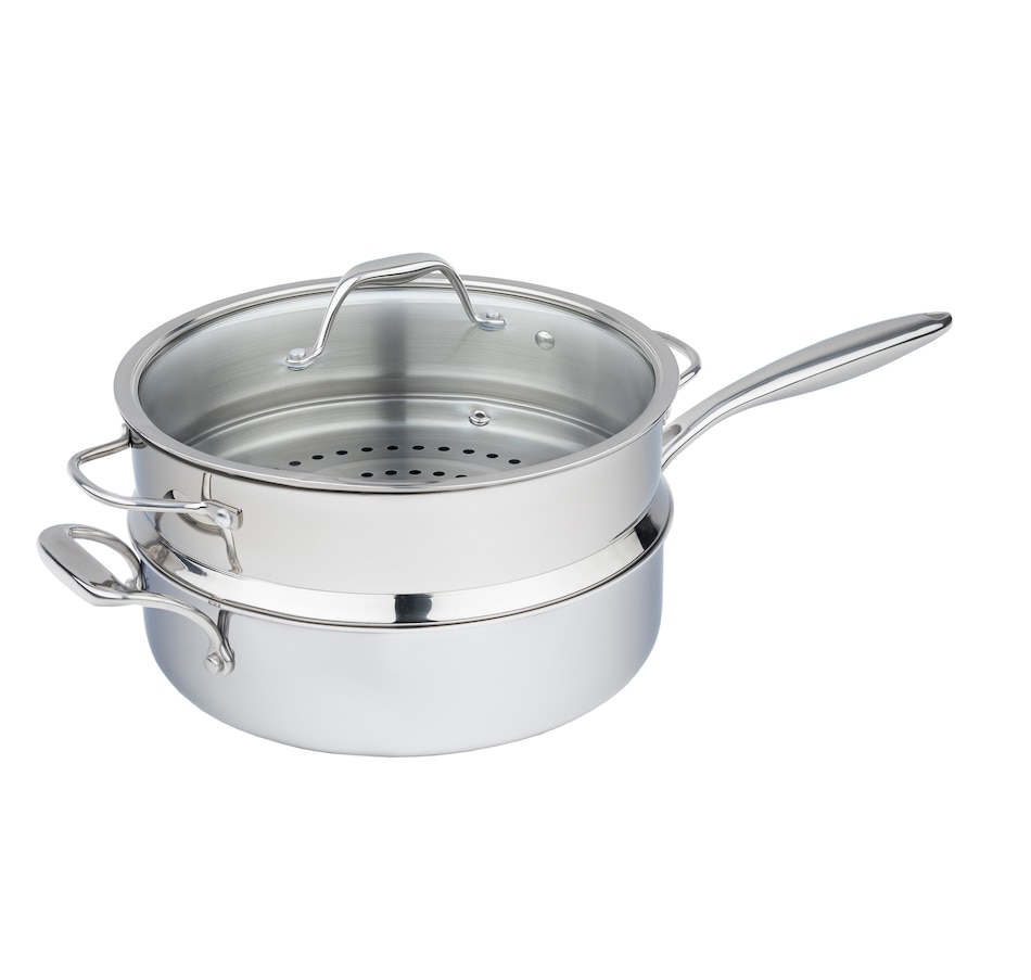 Image 211425.jpg, Product 211-425 / Price $399.99, Meyer Canada 5L HybridClad All Purpose Pan presented by Chef Michael Smith from Meyer on TSC.ca's Kitchen department