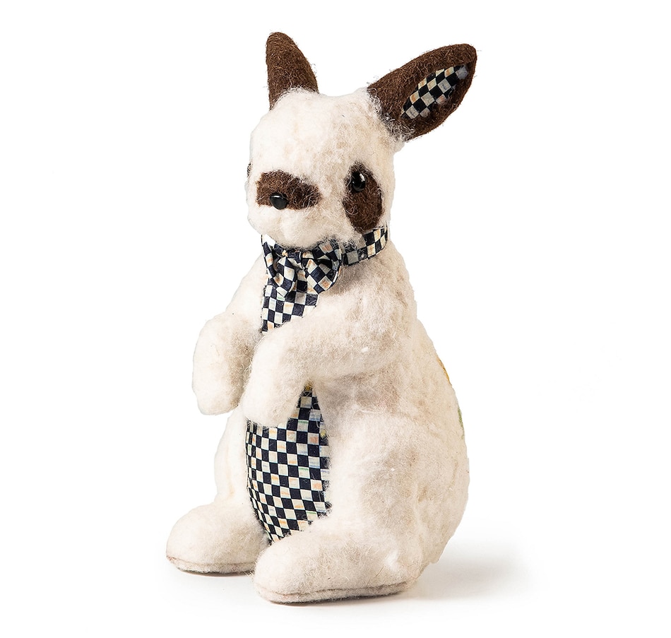 Image 211440.jpg, Product 211-440 / Price $44.88, MacKenzie-Childs Spring Fling Felted Standing Bunny from MacKenzie Childs on TSC.ca's Home & Garden department