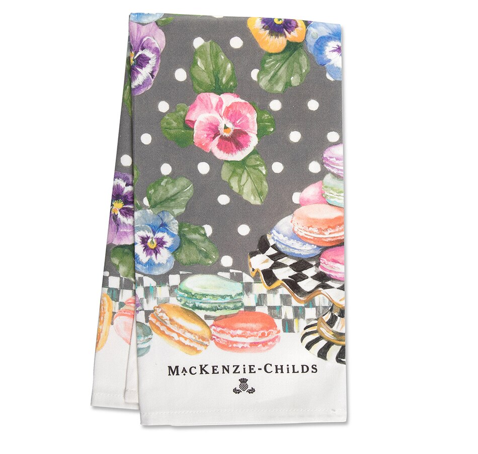Image 211449.jpg, Product 211-449 / Price $25.00, MacKenzie-Childs Macaron Dish Towel from MacKenzie Childs on TSC.ca's Kitchen department
