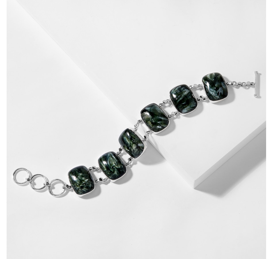 Image 211518.jpg, Product 211-518 / Price $249.88, Himalayan Gems Sterling Silver Seraphinite Bracelet from Himalayan Gems on TSC.ca's Jewellery department