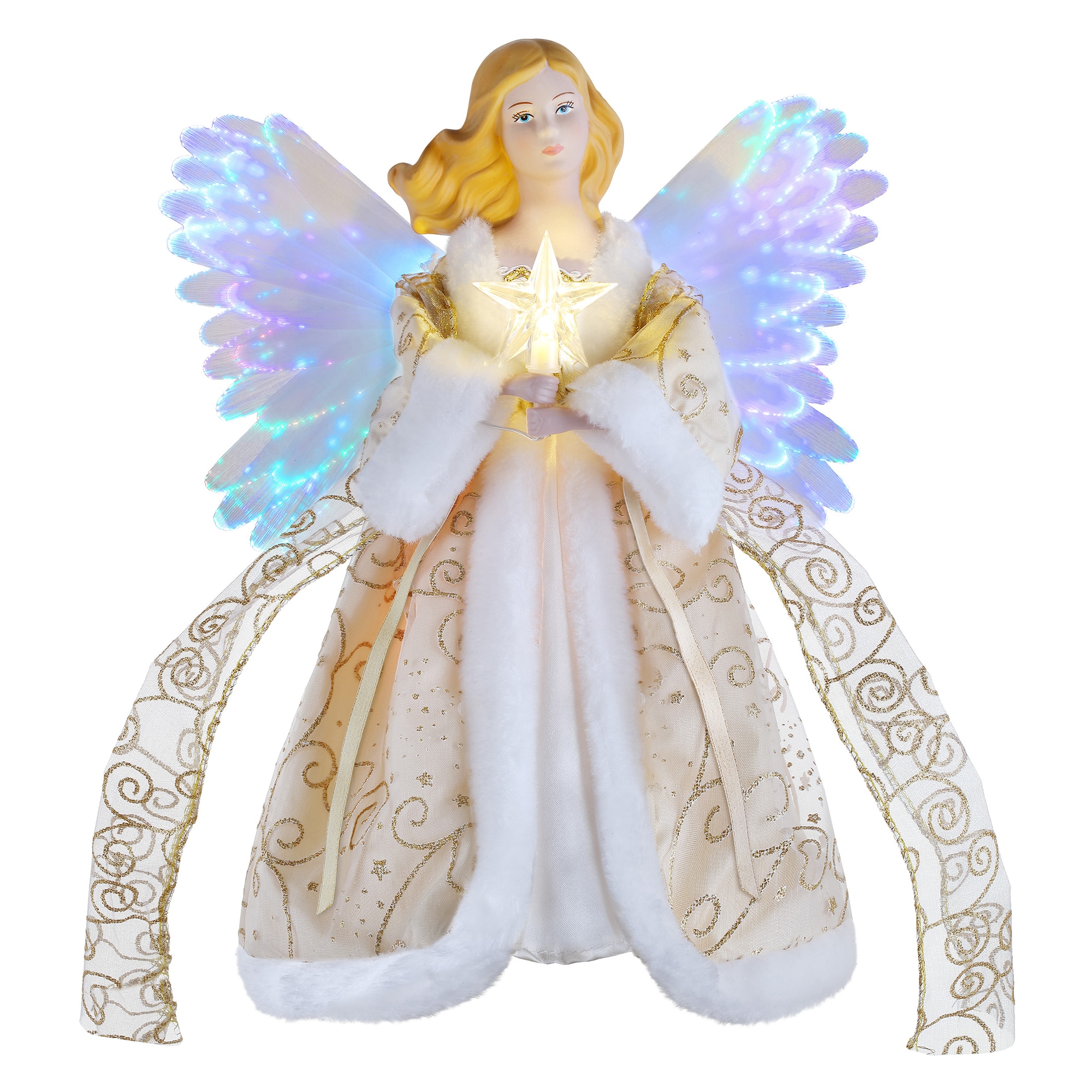 その他 ANGEL CHJMPAGNE Holiday Edition RED 3 ft. Outdoor Animated Fiber-Optic Angel – Mr. Christmas