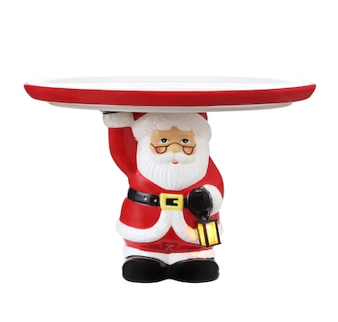 Mr Christmas Santa Cake Plate