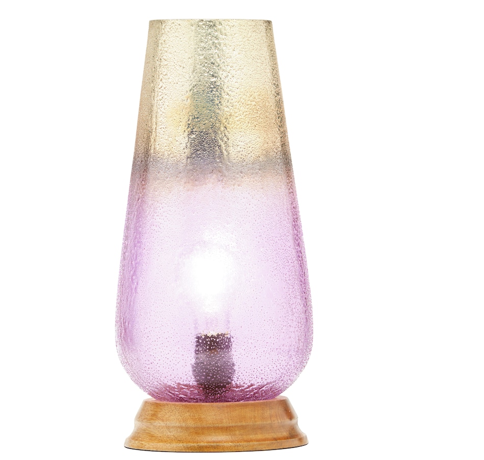 Image 211600_PUR.jpg, Product 211-600 / Price $99.99, Tiffany Style 14.5" Ombre Hand-Blown Glass Lamp from Tiffany Style Lighting on TSC.ca's Home & Garden department