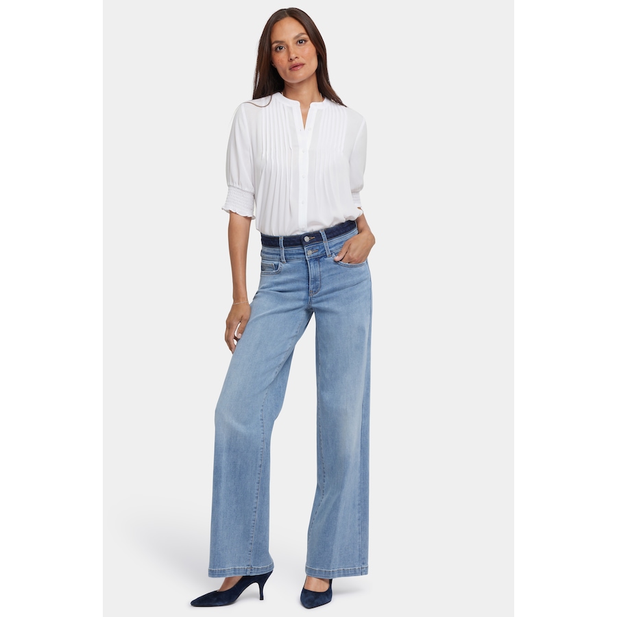 Image 211663_SANSA.jpg, Product 211-663 / Price $54.33, NYDJ Teresa Wide Leg Jean with Contrast Waistband from NYDJ on TSC.ca's Fashion department