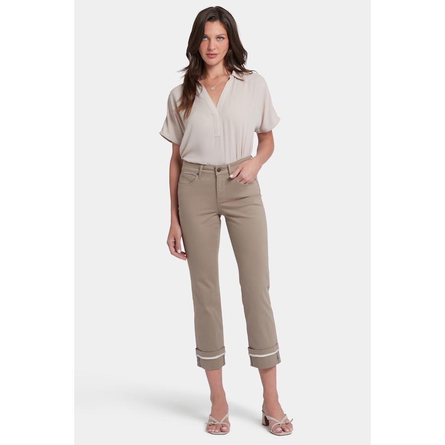 Image 211664_SDWD.jpg, Product 211-664 / Price $59.33, NYDJ Marilyn Straight Ankle Jean with Wide Cuff & Binding Detail from NYDJ on TSC.ca's Fashion department