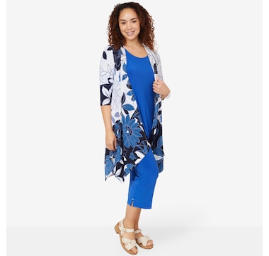 Marallis Long High-Low Hemline Cardigan