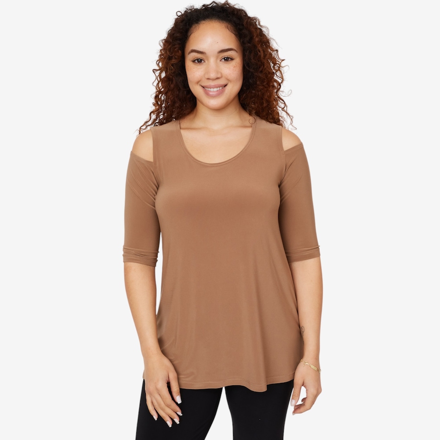 Image 211797_MOC.jpg, Product 211-797 / Price $19.88, Marallis Cold Shoulder Flare Top from Marallis on TSC.ca's Fashion department