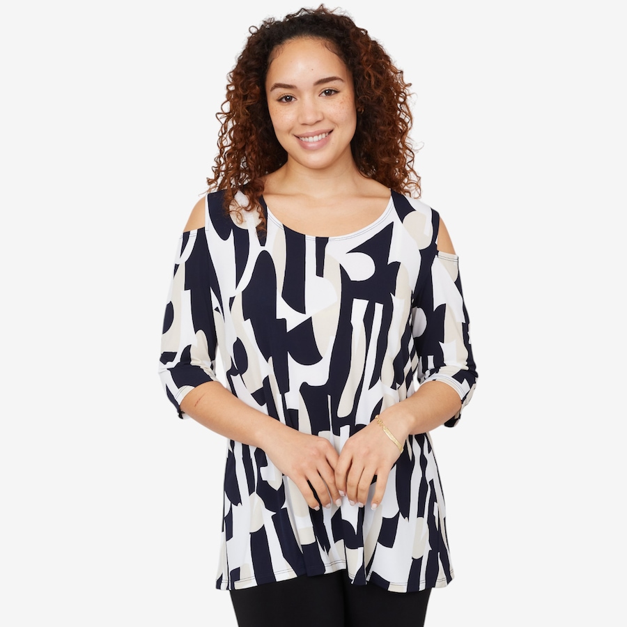 Image 211797_NYTUE.jpg, Product 211-797 / Price $19.88, Marallis Cold Shoulder Flare Top from Marallis on TSC.ca's Fashion department