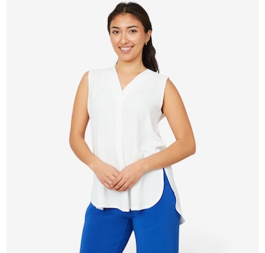 Marallis Air Flow Front Pleat V-Neck Tank