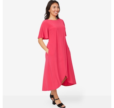 Marallis Short Sleeve Tulip Front Dress