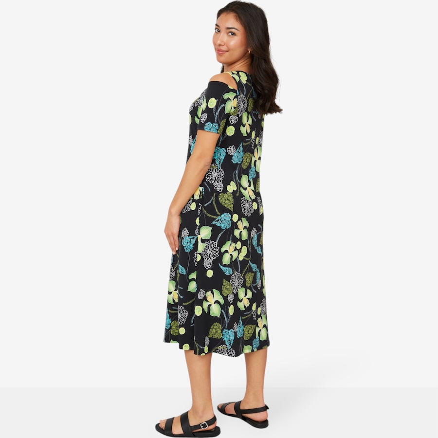 Image 211808_ALTMORE1.jpg, Product 211-808 / Price $29.33, Marallis Cold Shoulder ITY V-Neck Side Pockets Dress from Marallis on TSC.ca's Fashion department