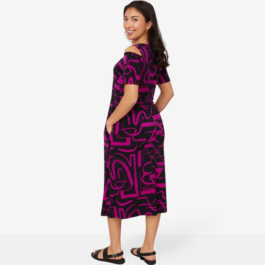 Image 211808_ALTMORE4.jpg, Product 211-808 / Price $29.33, Marallis Cold Shoulder ITY V-Neck Side Pockets Dress from Marallis on TSC.ca's Fashion department